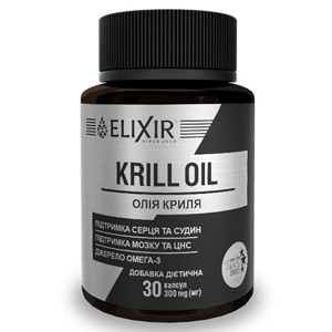Масло криля Elixir Krill Oil 30 Caps