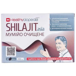 Экстракты для повышения иммунитета Healthyclopedia Shilajit.Asia 30 Tabs