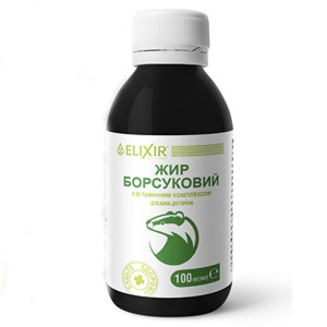 Комплекс для профилактики дыхательной системы Elixir Жир Барсучий с Витаминным Комплексом 100 мл