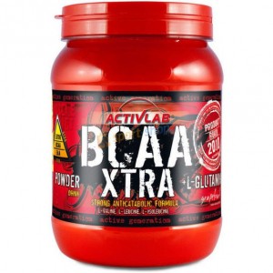 Аминокислота BCAA для спорта Activlab BCAA Xtra Powder +L-Glutamine 500 g /50 servings/ Lemon