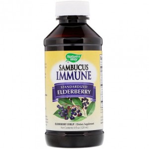 Бузина Nature's Way Sambucus Immune Elderberry Standardized 4 fl oz 120 ml Elderberry
