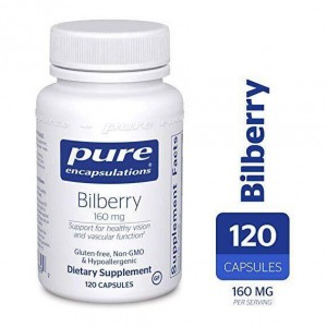 Комплекс для профилактики зрения Pure Encapsulations Bilberry 160 mg 120 Caps