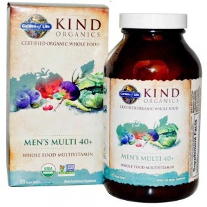 Витаминно-минеральный комплекс Garden of Life MyKind Organics, Men's Multi 40+ 120 Veg Tabs GOL-11769
