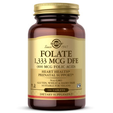 Фолієва кислота Solgar Folate 1333 mcg DFE (Folic Acid 800 mcg) 100 Tabs