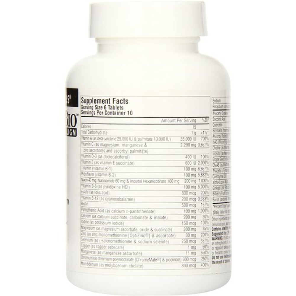 Вітамінно-мінеральний комплекс Source Naturals Elan Vital Multiple 180 Tabs