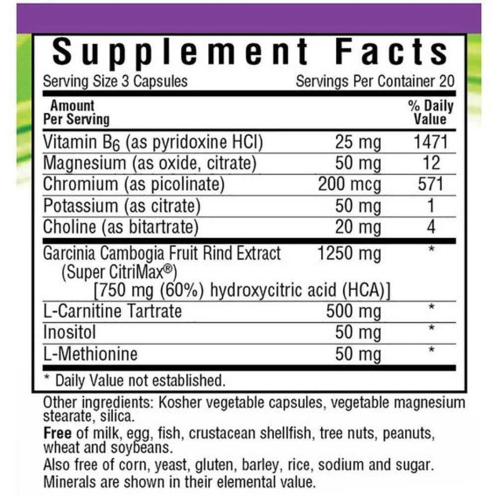 Гарцінія Bluebonnet Nutrition Skinny Garcinia Weight Management Formula 60 Veg Caps
