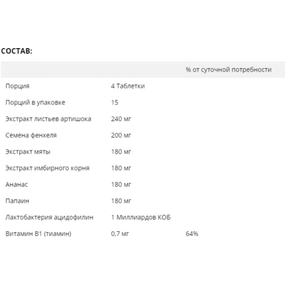 Травні ферменти Erbenobili DigesVin 60 Tabs
