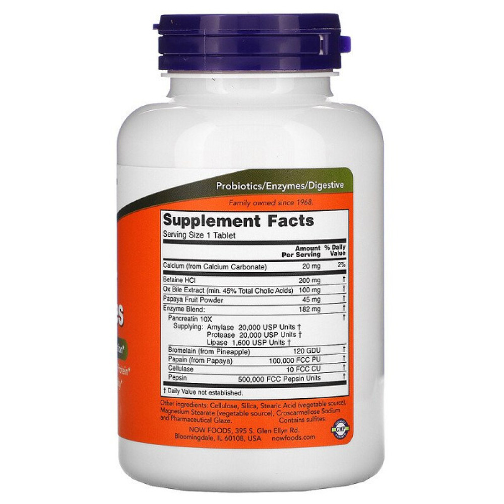 Травні ферменти NOW Foods Super Enzymes 180 Caps