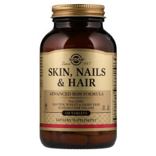 Комплекс для шкіри, волосся, нігтів Solgar Skin, Nails & Hair, Advanced MSM Formula 120 Tabs