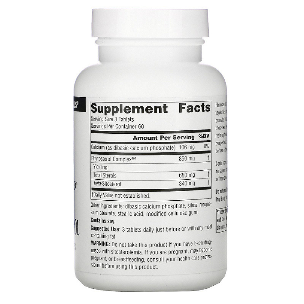 Бета-ситостерол Source Naturals Phytosterol Complex with Beta-Sitosterol 113 mg 180 Tabs