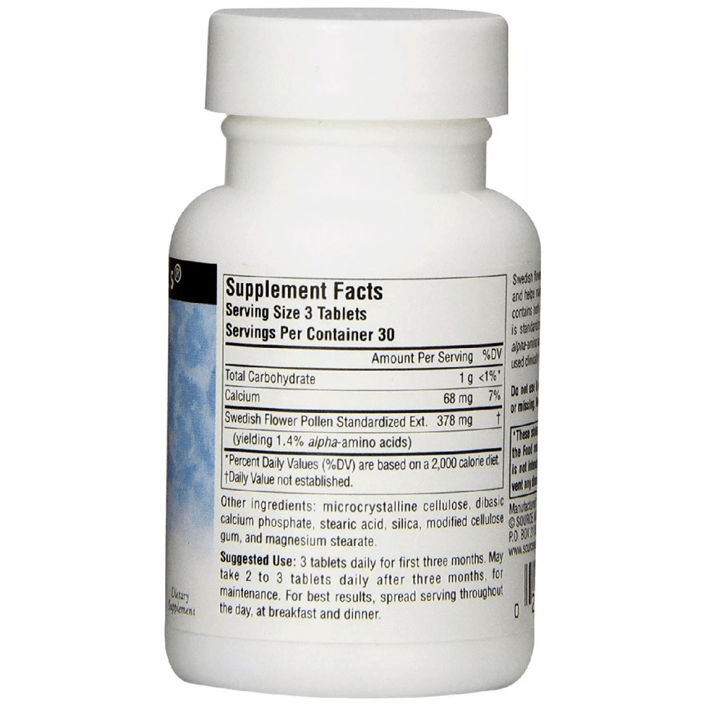 Комплекс для здоров'я передміхурової залози Source Naturals Swedish Flower Pollen 90 Tabs