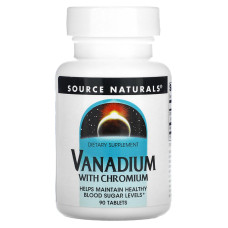 Мультимінеральний комплекс Source Naturals Vanadium with Chromium 90 Tabs