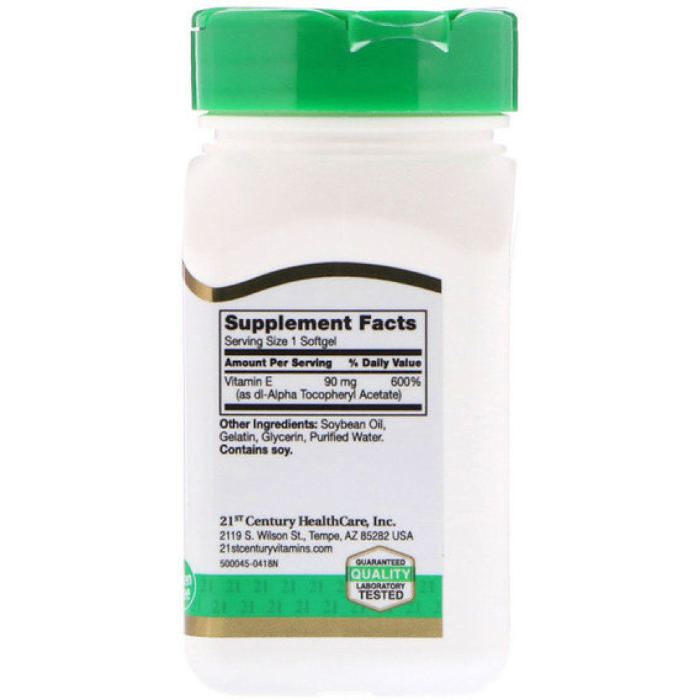 Вітамін E 21st Century E-200 110 Softgels