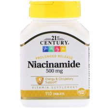 Ніацін 21st Century Niacinamide 500 mg 110 Tabs