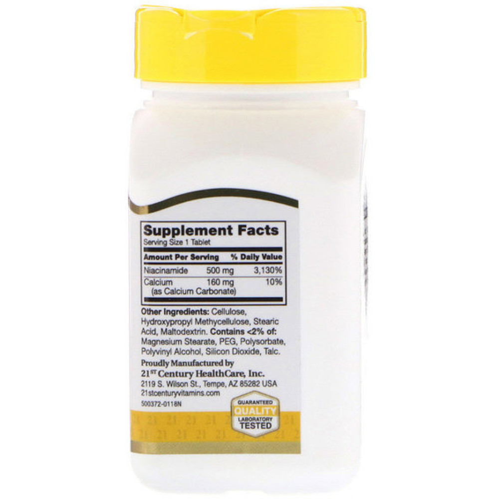Ніацін 21st Century Niacinamide 500 mg 110 Tabs