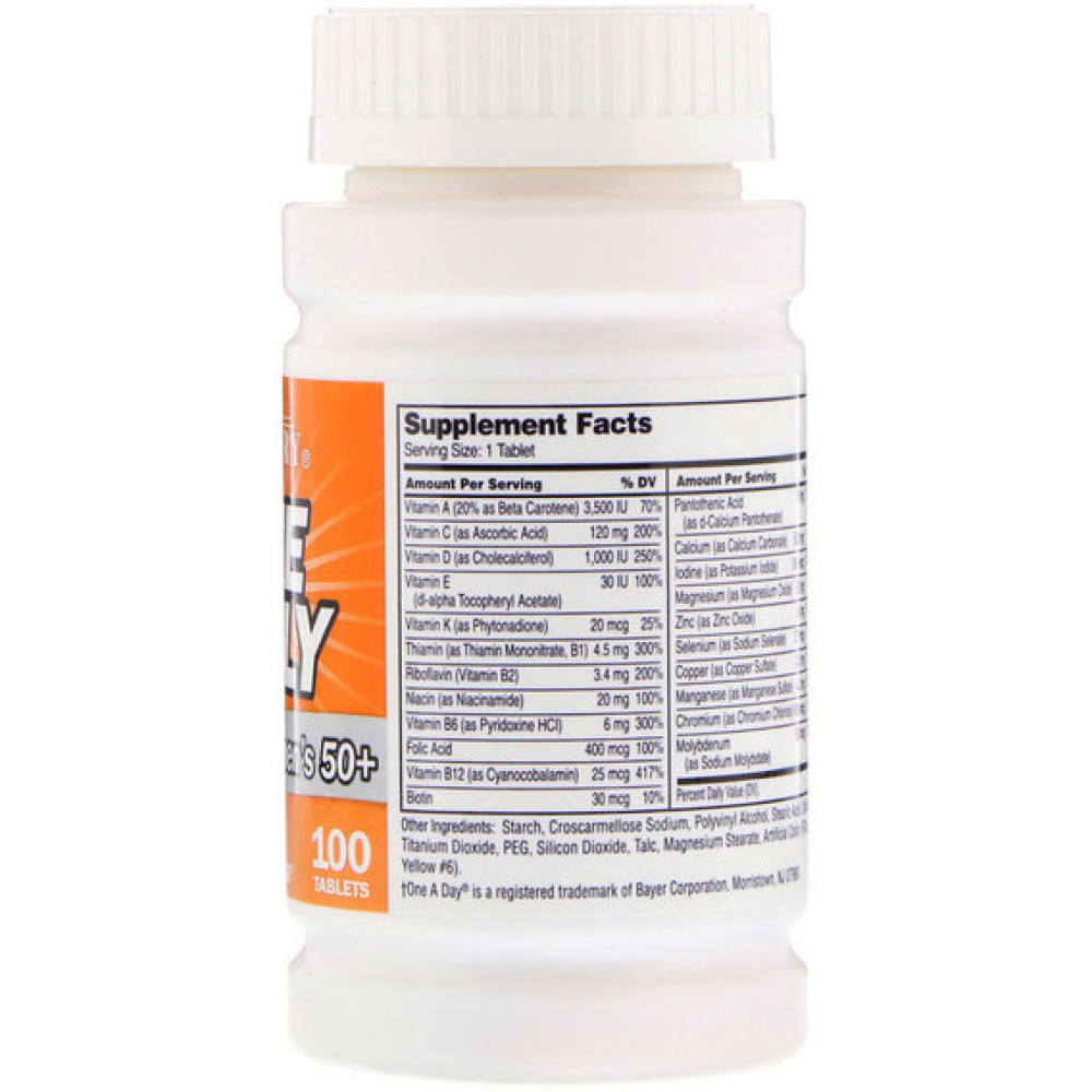 Вітамінно-мінеральний комплекс 21st Century One Daily Woman's 50+, Multivitamin Multimineral 100 Tabs