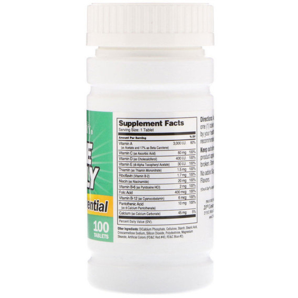 Вітамінно-мінеральний комплекс 21st Century One Daily Essential, Multivitamin Multimineral 100 Tabs