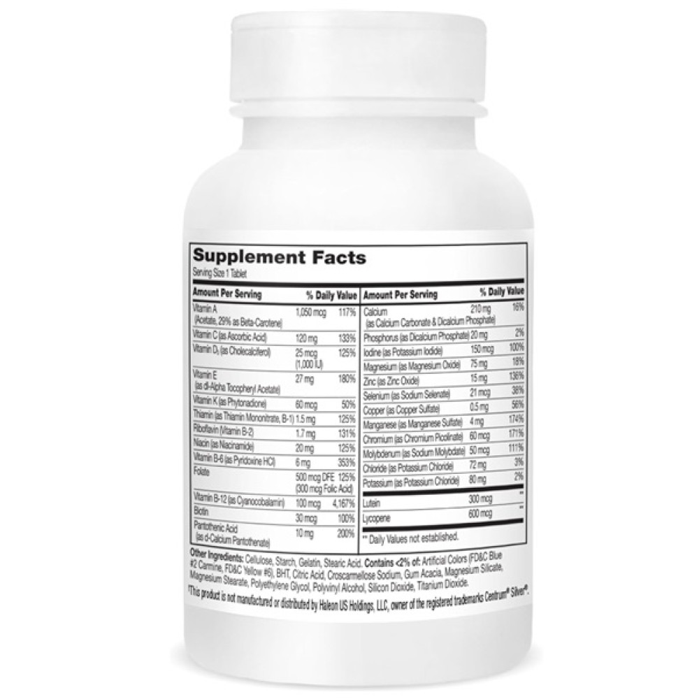 Вітамінно-мінеральний комплекс 21st Century Sentry Senior, Multivitamin & Multimineral Supplement, Men's 50+ 100 Tabs CEN-27540