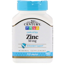 Мікроелемент Цинк 21st Century Zinc 50 mg 110 Tabs
