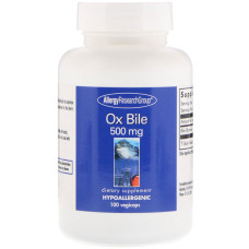 Комплекс для профілактики печінки Allergy Research Group Ox Bile 500 mg 100 Caps ALG-70850