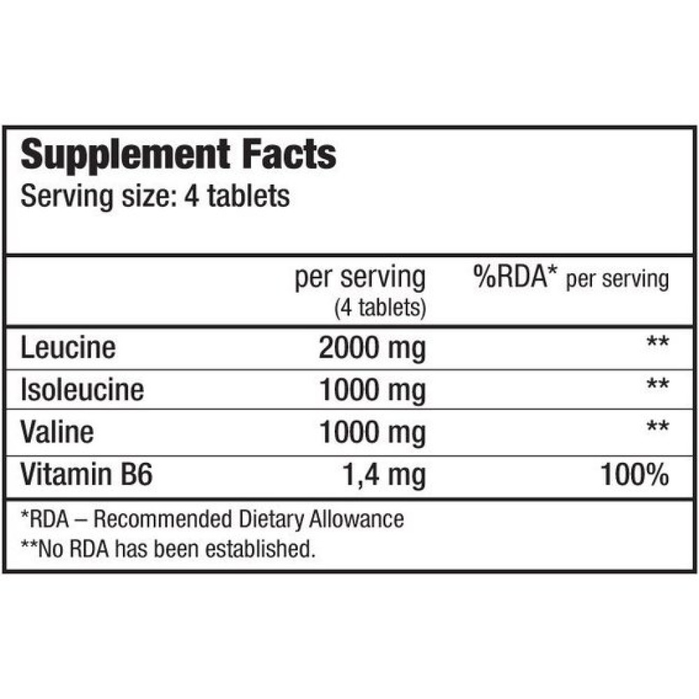 Амінокислота BCAA для спорту BioTechUSA BCAA + B6 200 Tabs