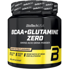Амінокислота BCAA для спорту BioTechUSA BCAA + Glutamine Zero 480 g /40 servings/ Peach Ice Tea