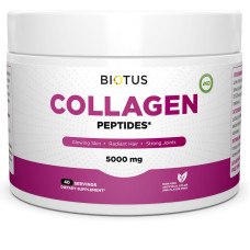 Комплекс для шкіри, волосся, нігтів Biotus Marine Sourced Collagen Peptid + Hyaluronic Acid + Vitamin C, 5000 mg 206 g /40 servings/ BIO-530128