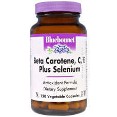 Мультивітаміни Bluebonnet Nutrition Beta Carotene, C, E Plus Selenium 120 Veg Caps BLB0322