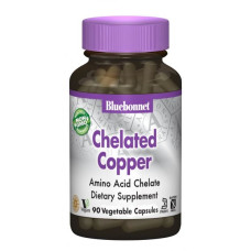 Мікроелемент Мідь Bluebonnet Nutrition Chelated Cooper 90 Caps
