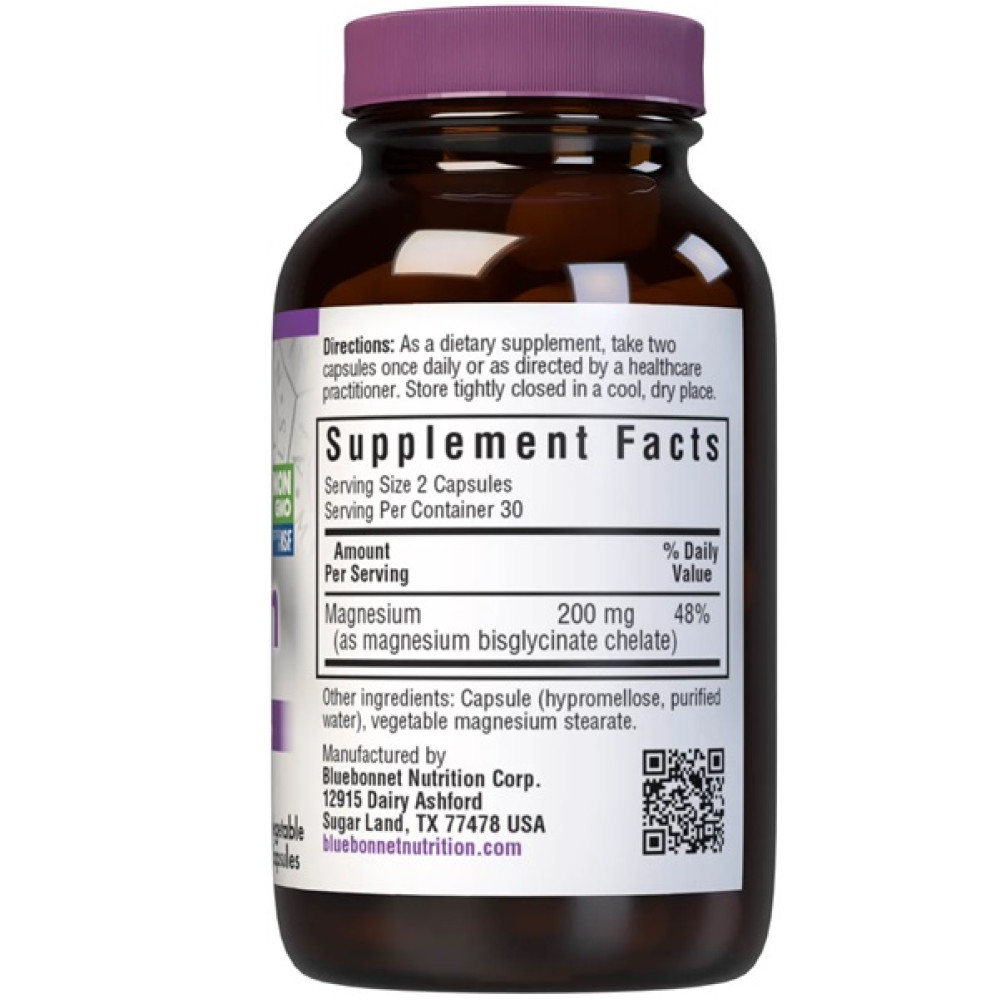 Мультимінеральний комплекс Bluebonnet Nutrition Chelated Magnesium Albion 60 Caps