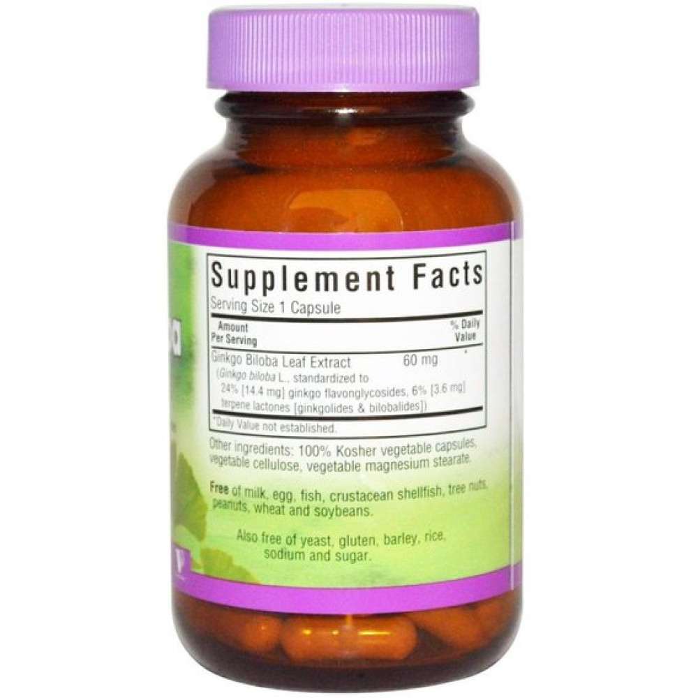 Гінкго Білоба Bluebonnet Nutrition Ginkgo Biloba Leaf Extracte 30 Caps