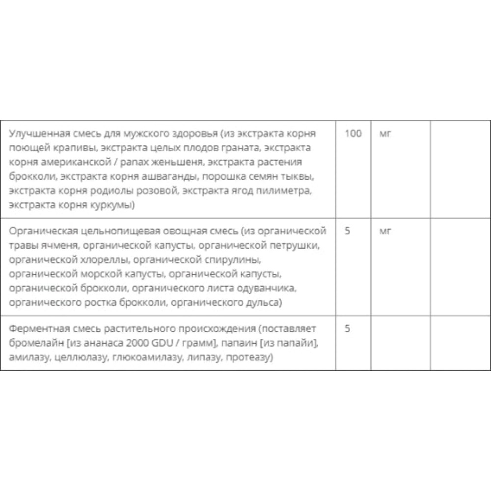 Вітамінно-мінеральний комплекс Bluebonnet Nutrition Men's One 30 Veg Caps BLB0139