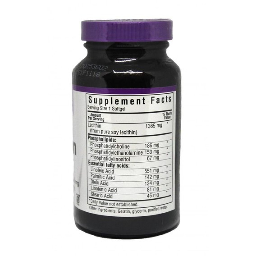 Лецитин Bluebonnet Nutrition Natural Lecithin 1365 mg 90 Caps