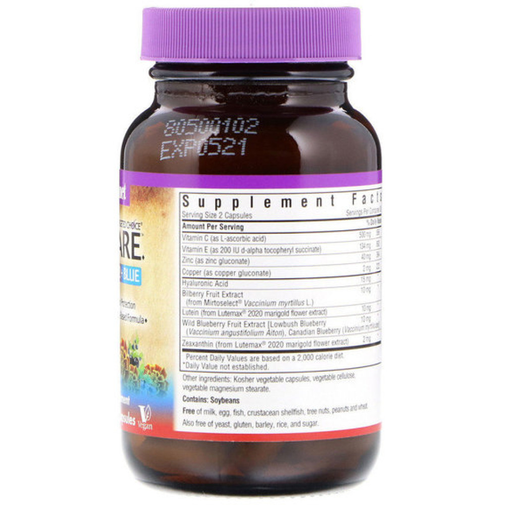 Комплекс для профілактики зору Bluebonnet Nutrition Targeted Choice, Eye Care 60 Veg Caps