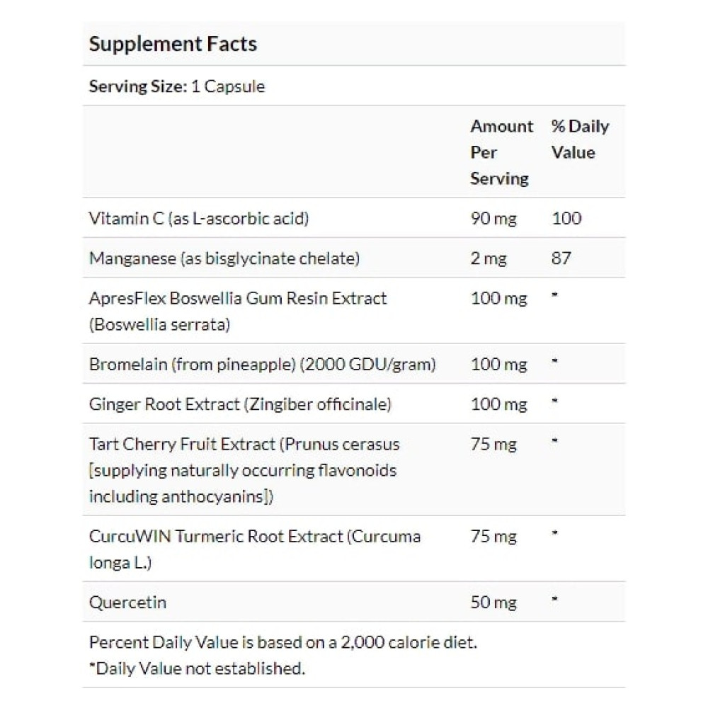 Суміш екстрактів Bluebonnet Nutrition Targeted Choice, Pain & Inflammation Support 30 Veg Caps BLB2028