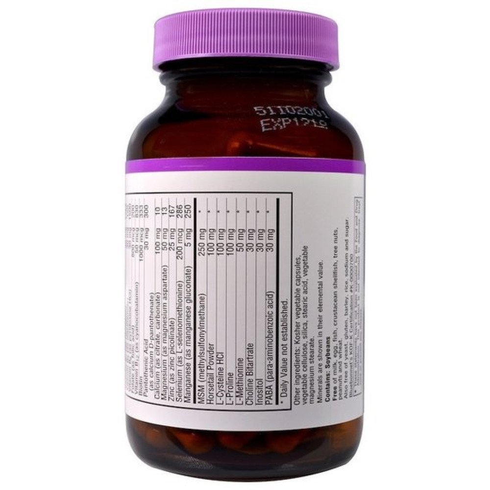 Комплекс для шкіри, волосся, нігтів Bluebonnet Nutrition Ultimate Hair & Nail Formula 90 Veg Caps
