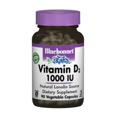 Вітамін D Bluebonnet Nutrition Vitamin D3 1000IU 90 Veg Caps Вітамін D Bluebonnet Nutrition Vitamin D3 1000IU 90 Veg Caps