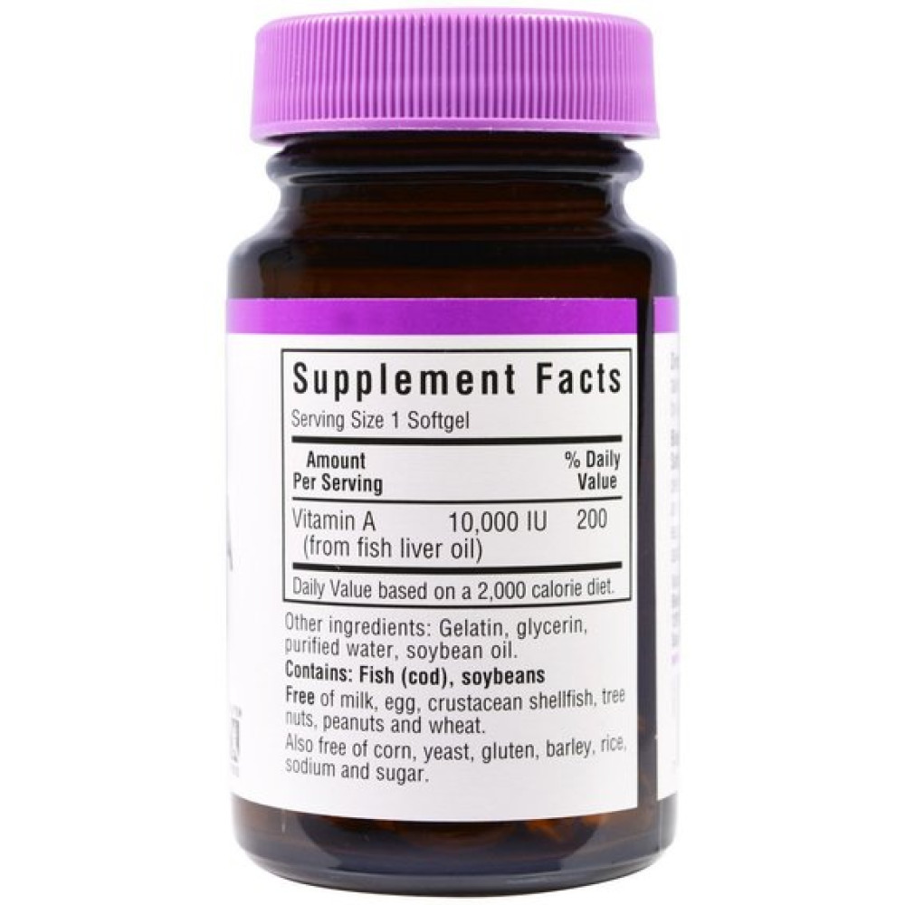 Вітамін A Bluebonnet Nutrition Vitamin A 10,000 IU 100 Softgels BLB0298