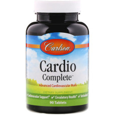 Комплекс для профілактики серця Carlson Labs Cardio Complete, Advanced Cardiovascular Multi 90 Tabs CAR-42000