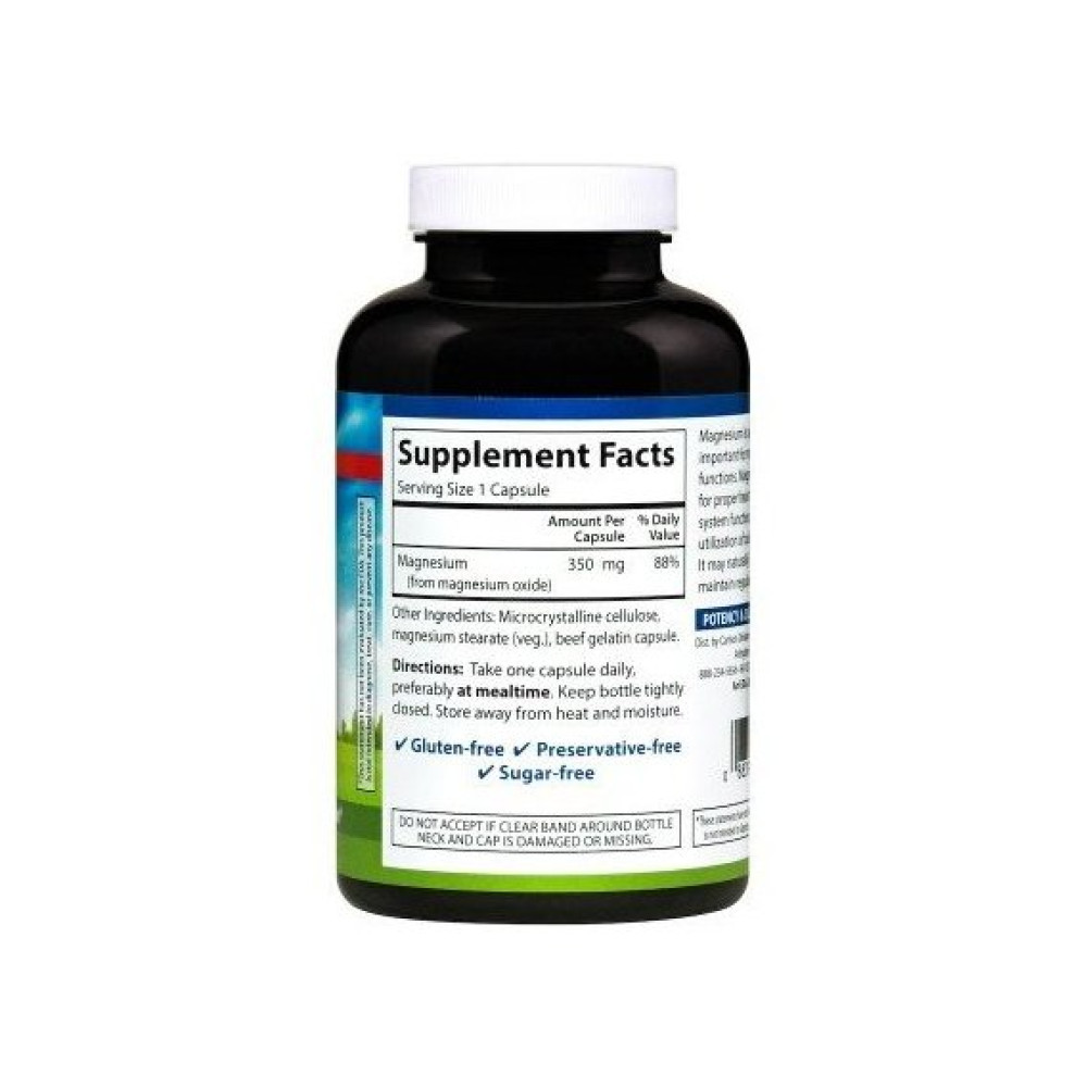 Мікроелемент Магній Carlson Labs Chelated Magnesium 180 Tabs