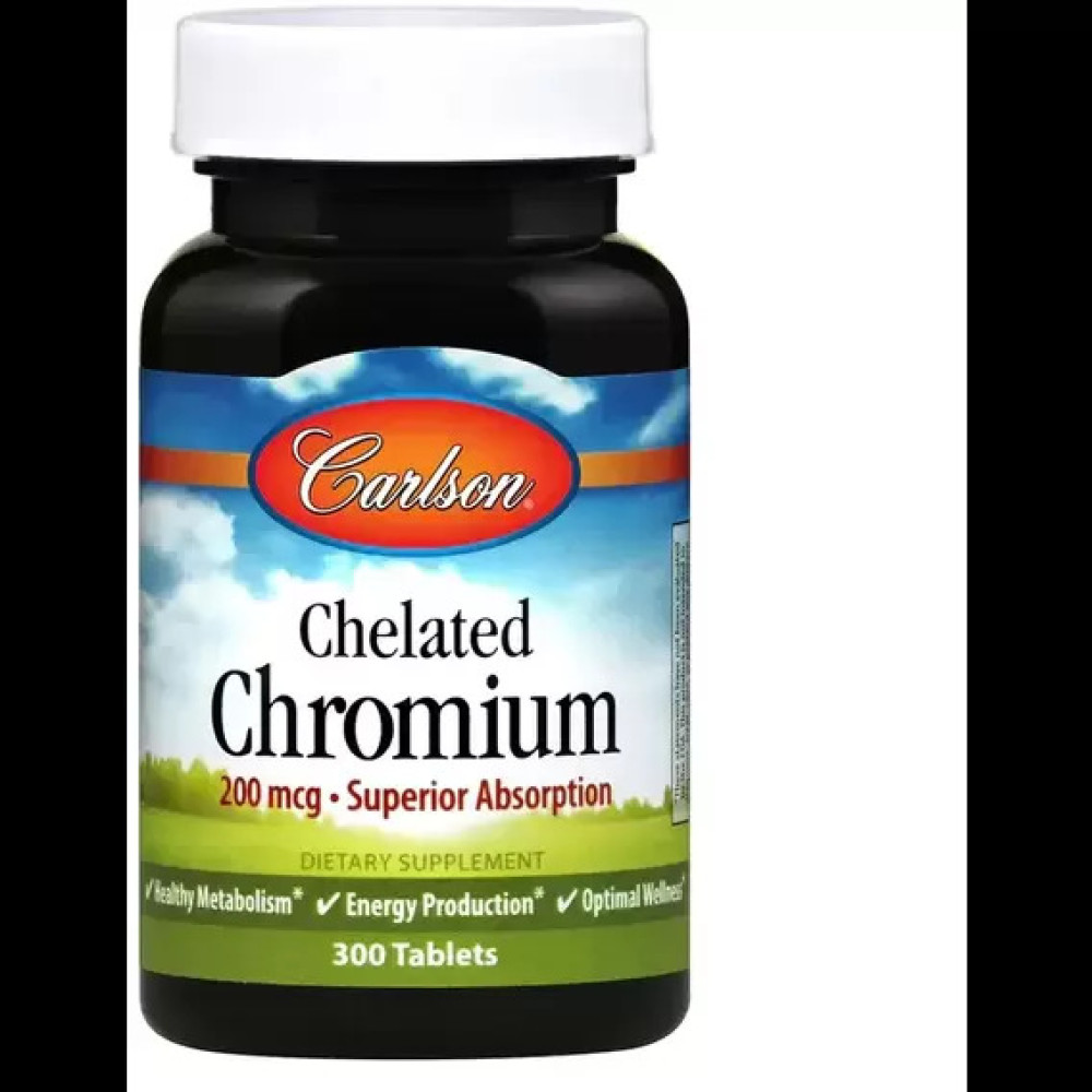 Мікроелемент Хром Carlson Labs Chromium 100 Tabs CAR-05511