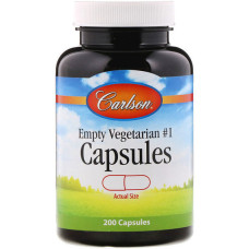 Порожні капсули Carlson Labs Empty Vegetarian #1 200 Caps