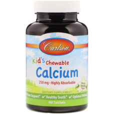 Мікроелемент Кальцій Carlson Labs Kid's Chewable Calcium 60 Tabs Vanilla
