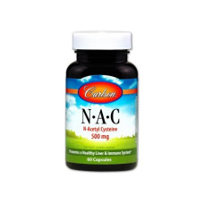 Ацетилцистеїн Carlson Labs N-A-C 500 mg 60 Caps
