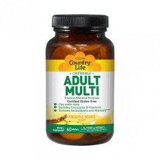 Вітамінно-мінеральний комплекс Country Life Adult Multi 60 Wafers Pineapple Orange Вітамінно-мінеральний комплекс Country Life Adult Multi 60 Wafers Pineapple Orange
