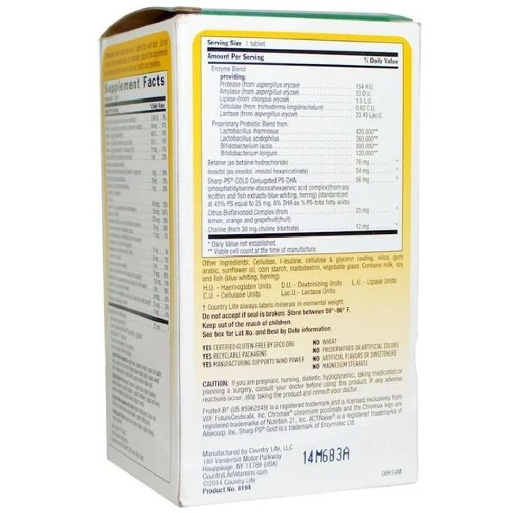 Вітамінно-мінеральний комплекс Country Life Core Daily-1 for Men 50+ 60 Tabs
