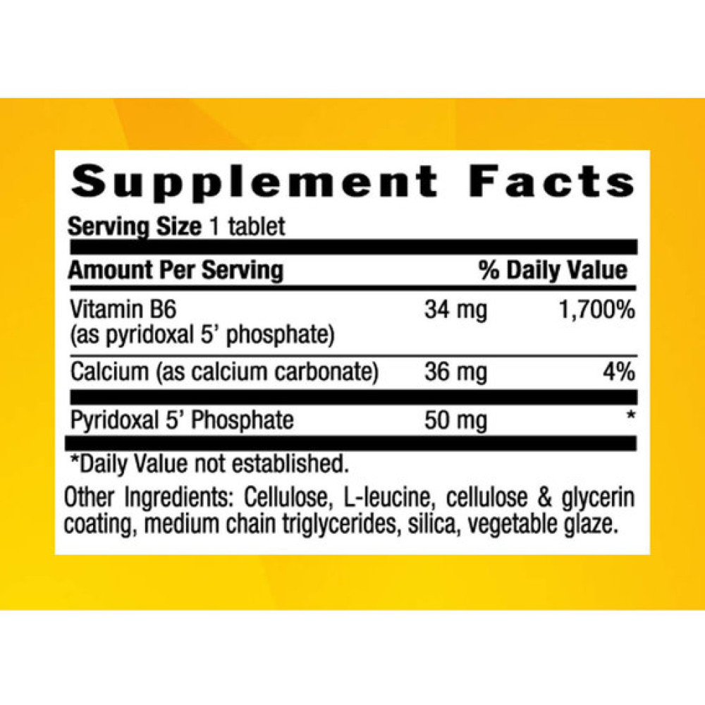 Пірідоксин Country Life P-5-P (Pyridoxal 5' Phosphate) 50 mg 100 Tabs