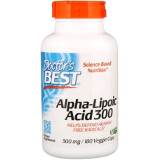 Альфа-ліпоєва кислота Doctor's Best Alpha-Lipoic Acid 300 mg 180 Veg Caps DRB-00277