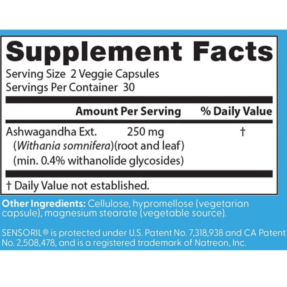Ашваганда Doctor's Best Ashwagandha 60 Veg Caps