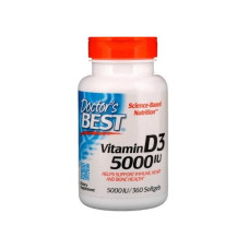 Вітамін D Doctor's Best Vitamin D3 5000 IU 360 Softgels Вітамін D Doctor's Best Vitamin D3 5000 IU 360 Softgels